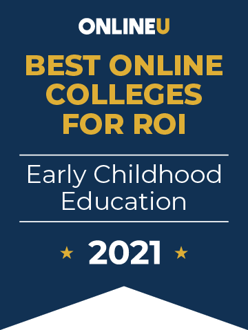 OnlineU Best Online Colleges for ROI: Early Childhood Education - 2021
